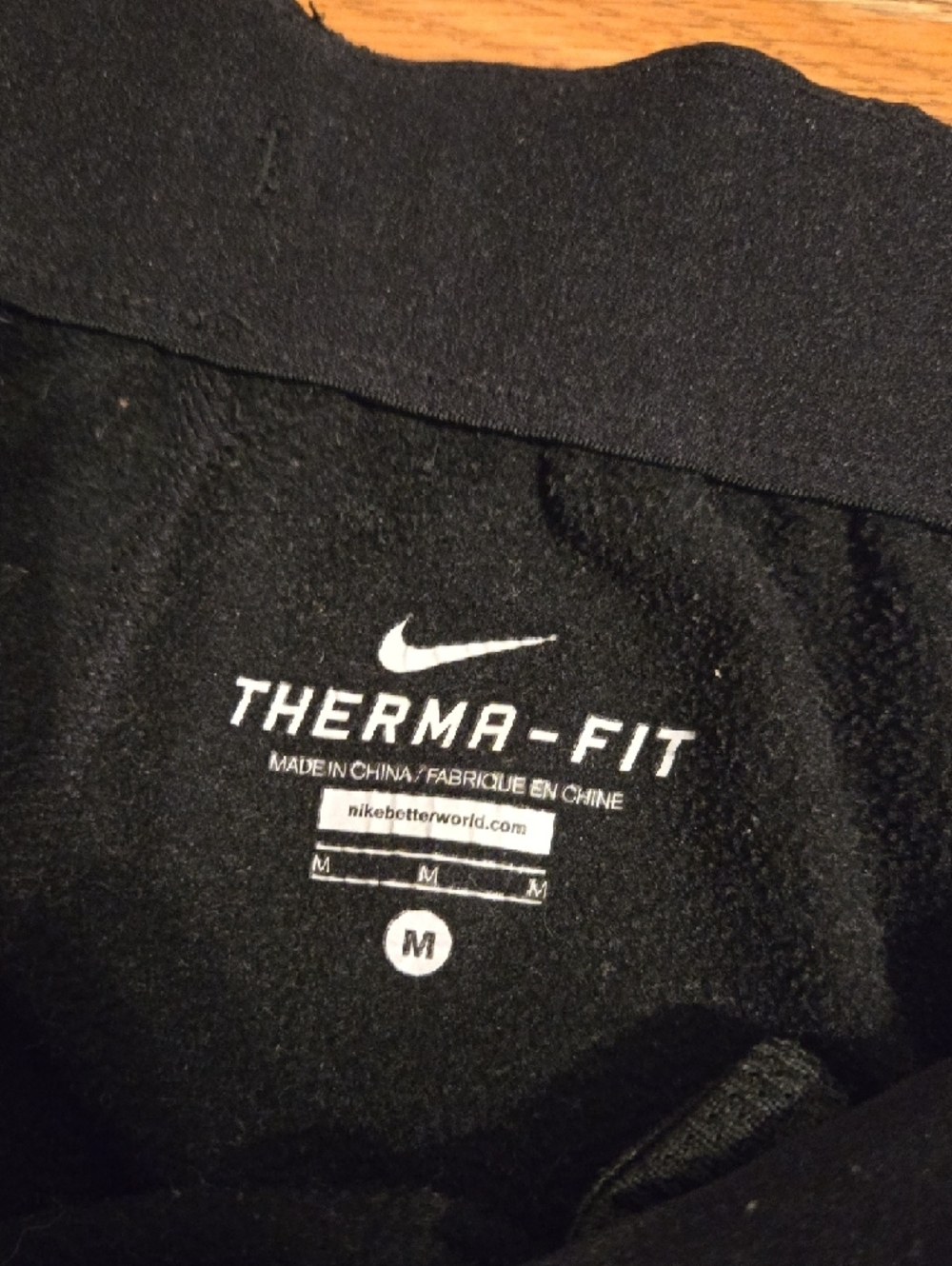 Nike Black Mens Sweatpants with Reflective Details And Ankle Zips - Picture 2 of 3